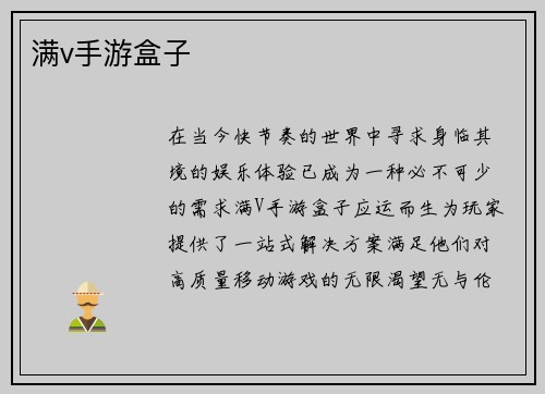 满v手游盒子
